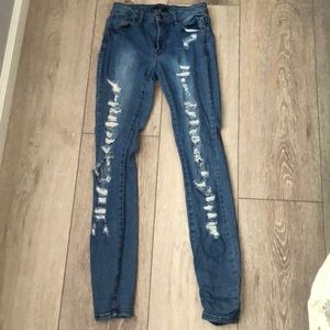 Forever 21 ripped jeans !!!